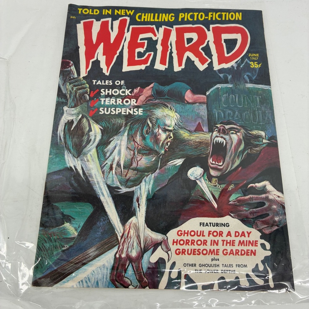 Vintage Weird Magazine June 1967 Eerie Publications Horror Picto-Fiction Ghoul